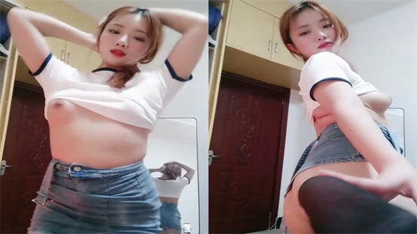20岁清纯少女情窦初开，蜜穴湿滑爱液拉丝诱人。