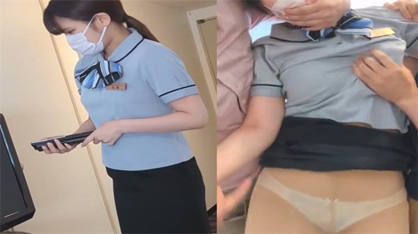 爆乳客房服务员被客人狂干到失神 巨乳摇晃汁液横流