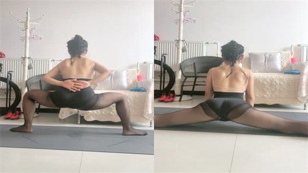 瑜伽教练永嘉被爆操，极品身材骚穴求内射，淫荡呻吟狂干到爽