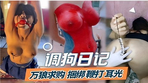 调教日记：极品母狗被捆绑狂扇耳光，骚穴沦陷万人轮操